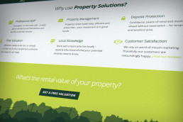 Property Solutions web design by Space Five Creative