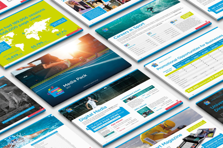 graphic design for Careers in Sport by space five creative