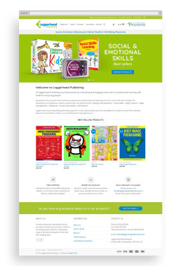 Loggerhead Publishing web design by space five creative