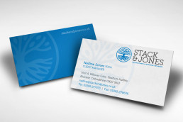 Stack and Jones business card & branding