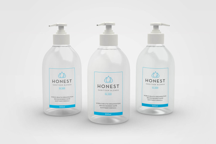 Honest Sanitiser Blends artwork