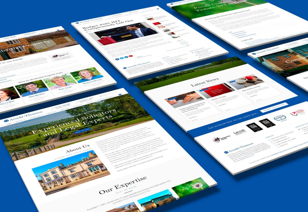 Arnold Thomson website design