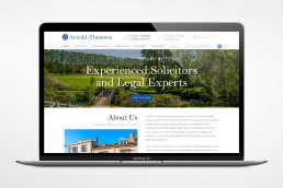 Arnold Thomson website design