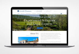 Arnold Thomson website design