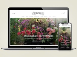 Buckingham Flower Farm website